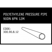 Marley Polyethylene Pressure Pipe 90DN 8PN 12M - 300.90.8.12